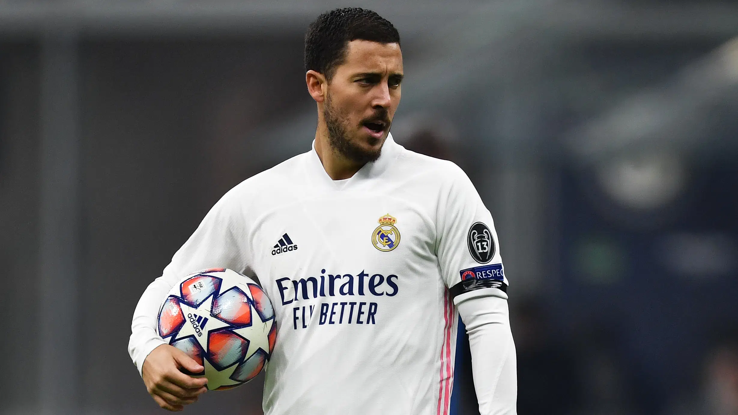 Hazard footballeur international belge et ailier gauche au Real Madrid Club de Fútbol