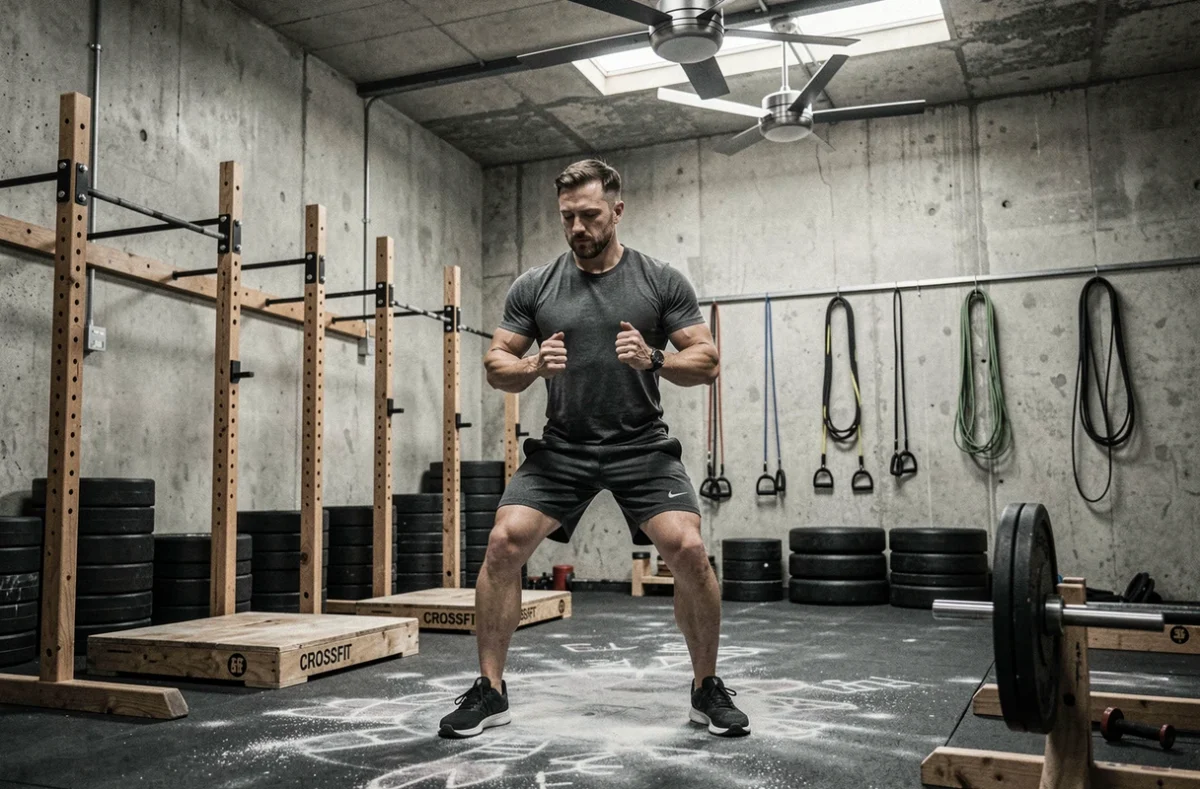 Box CrossFit Giants dans le Val-d'Oise avec espace fonctionnel, barres de traction et haltères