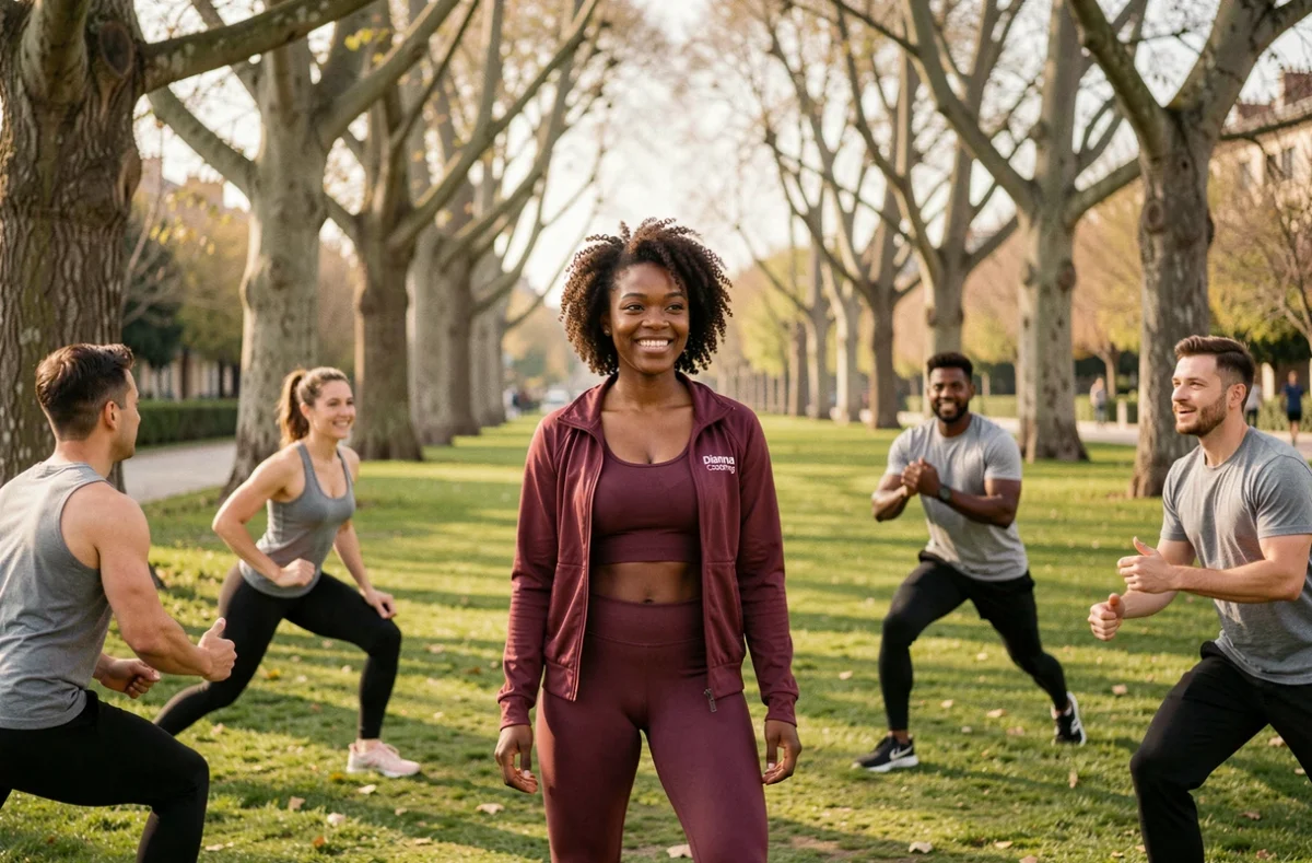Dianna Coaching à Neuilly-Plaisance, une coach sportive dirigeant un bootcamp en plein air dans un parc